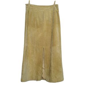 Elegant Tan Maxi Skirt